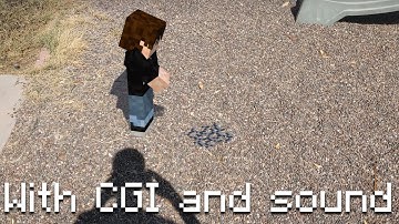 Motion Track Test #5 | Minecraft VFX Shot with Sound and CGI |