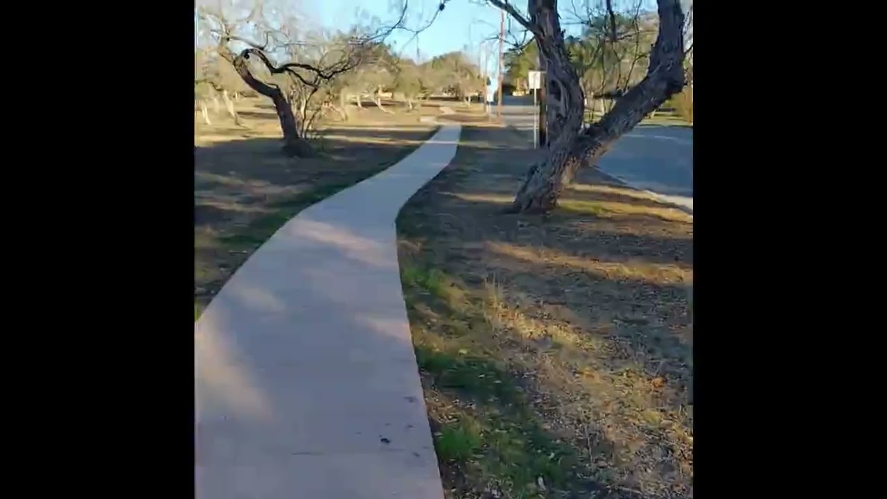 Menke Park - best midtown Park in San Antonio for running or walking laps and seeing the sunset