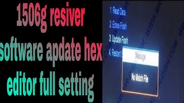 1506g flash drive software apdate setting hex editor