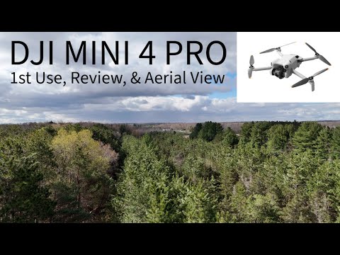 DJI Mini 4 Pro Drone 1st Use, Review, & Aerial View of our 60-Acre Off-Grid Michigan Property #drone