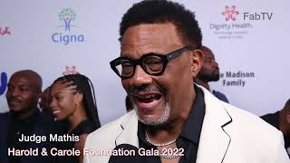 Thy Judge Mathis arrives at the Harold & Carole Foundation Gala 2022