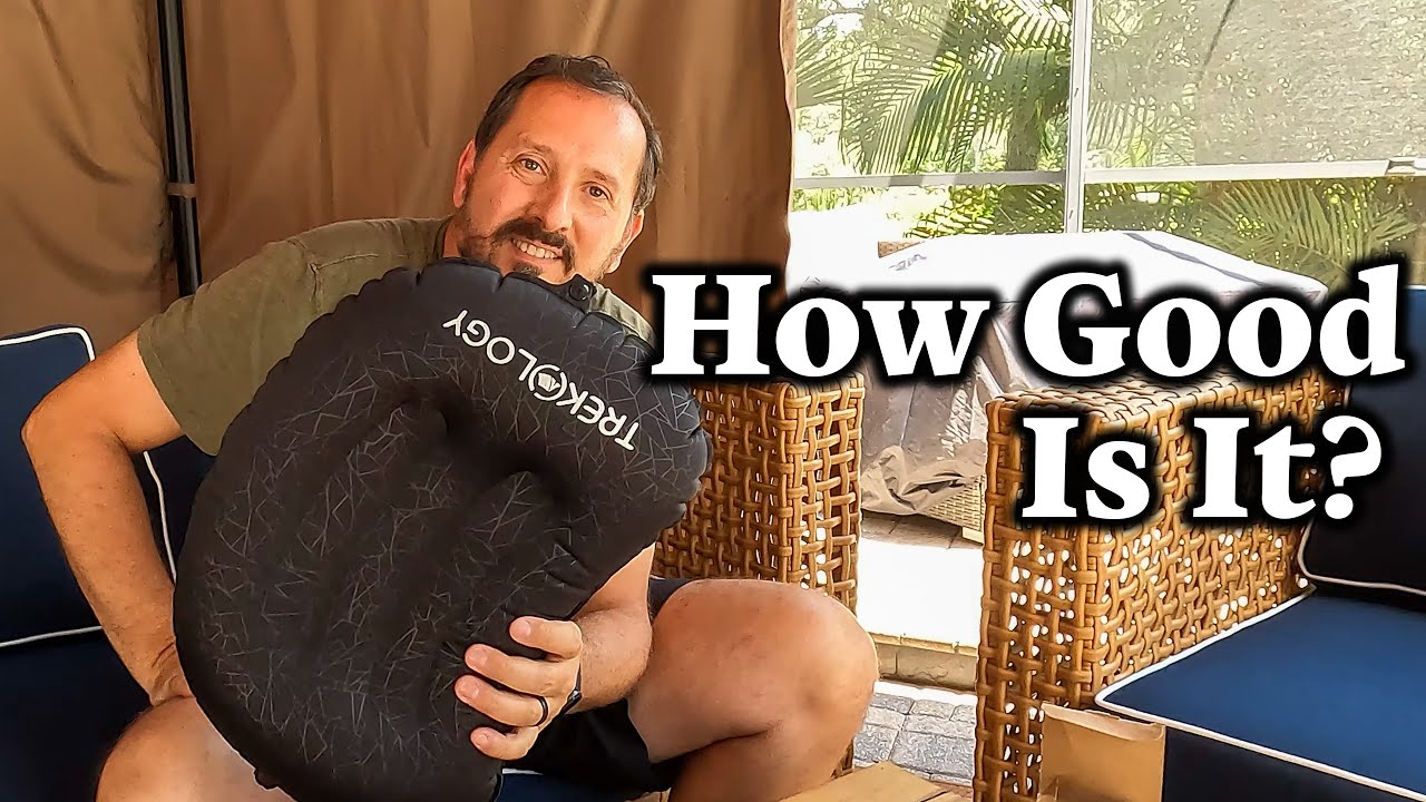 Reviewed Trekology Ultralight Inflatable Camping Travel Pillow YouTube