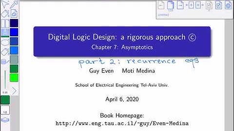 Digital Logic Design (Ch. 7 part 2): How to solve simple recurrence equations?