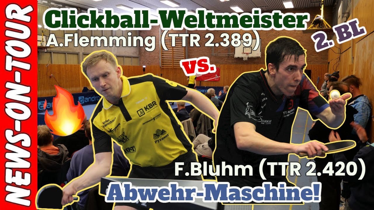 Florian Bluhm (1.FC Köln TTR 2420) vs Alexander Flemming (TV Hilpoltstein TTR 2389) 2.BL-Tischtennis