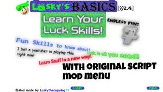 Losky basics with original script mod menu android port (Baldi basics mod)