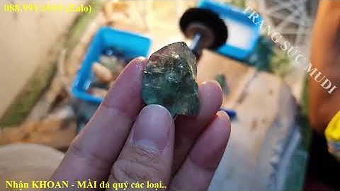 MUDI - KHOAN LỖ MẶT DÂY CHUYỀN ĐÁ QUÝ TỰ NHIÊN DẠNG THÔ