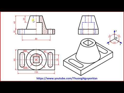 Video Giải đề thi Vẽ kỹ thuật | Hình chiếu trục đo, Hình... - youtube