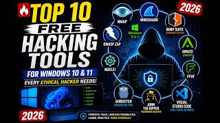 🔥 Top 10 Free Hacking Tools for Windows 10 & 11 Every Ethical Hacker Needs (2026)