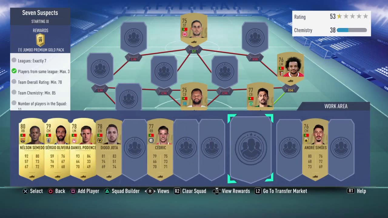 PRIMITIVE FIFA19 - SEVEN SUSPECTS SBC