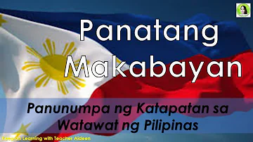 2023 REVISED PANATANG MAKABAYAN WITH PANUNUMPA NG KATAPATAN SA WATAWAT NG PILIPINAS