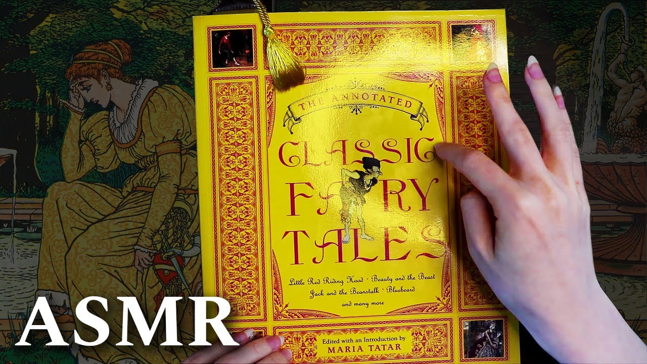 ASMR | Soft Tracing Vintage Fairy Tale Art  - No Talking
