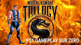 MORTAL KOMBAT TRILOGY PS1 GAMEPLAY SUB ZERO