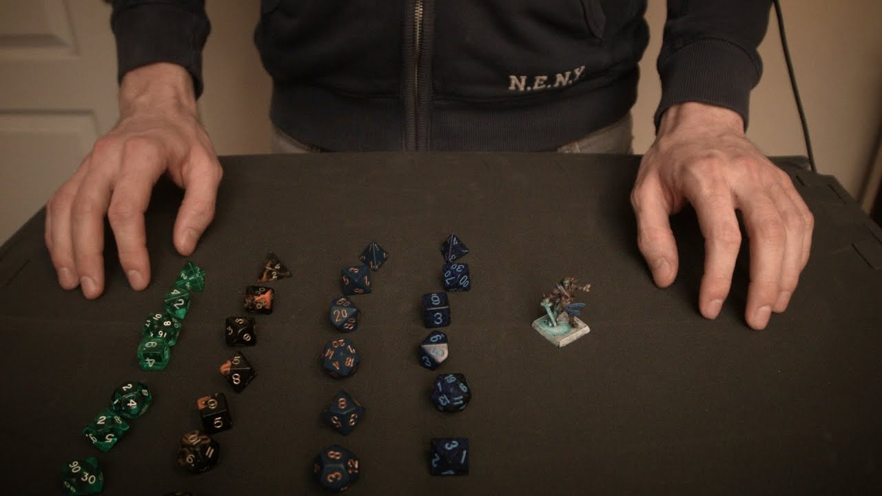 ASMR D&D Dice sets, whispered show and tell