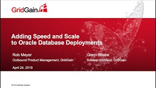 Adding Speed and Scale to Oracle Based Applications, APIs and Analytics
