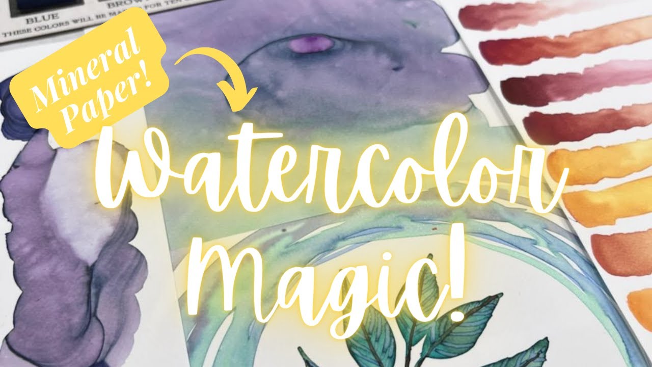 Playing with Watercolors on Mineral Paper – Yasutomo