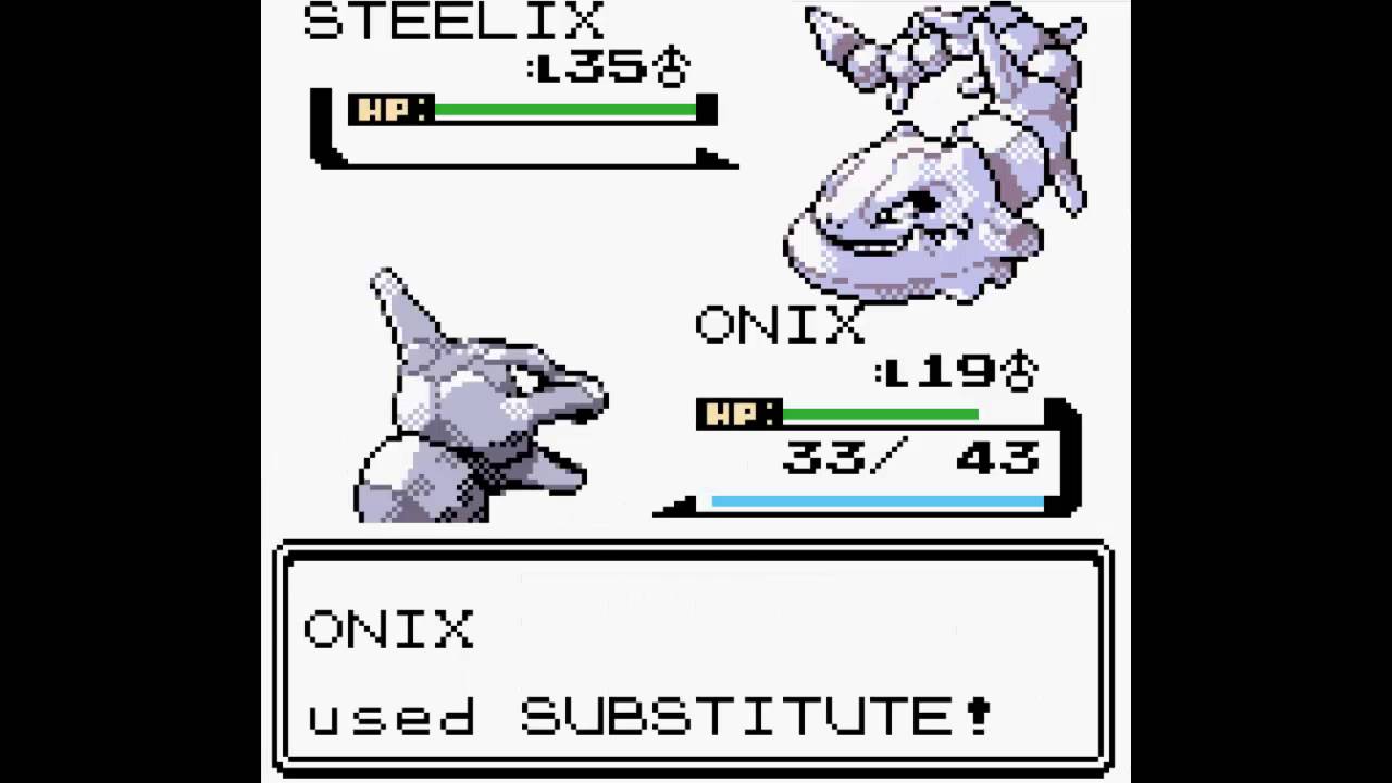 Pokemon G/S/C - Substitute + Acid/Iron Tail/Rock Smash error
