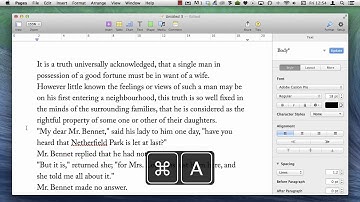 Setting a first-line indent on Pages for the Mac