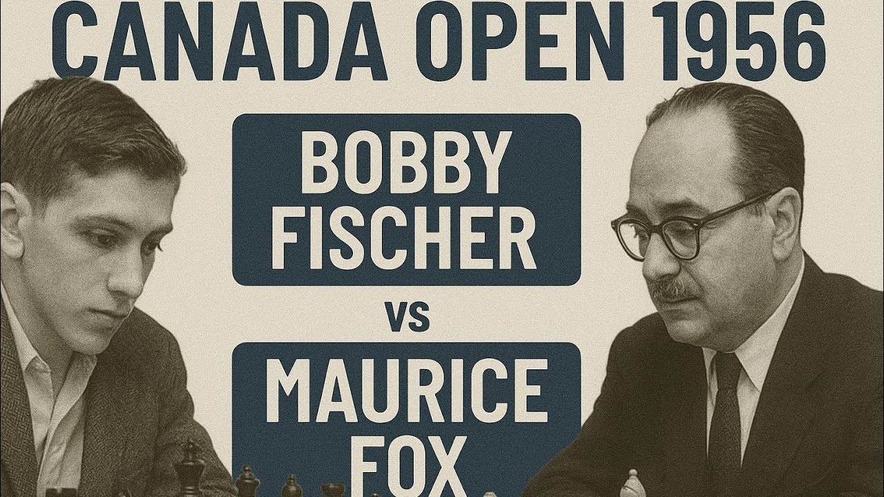 Bobby Fischer vs Maurice Fox ◉ Montreal 1956 | Classic Chess Lesson