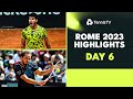 Alcaraz Faces Marozsan: Medvedev, Tsitsipas & Rublev Feature | Rome 2023 Highlights Day 6
