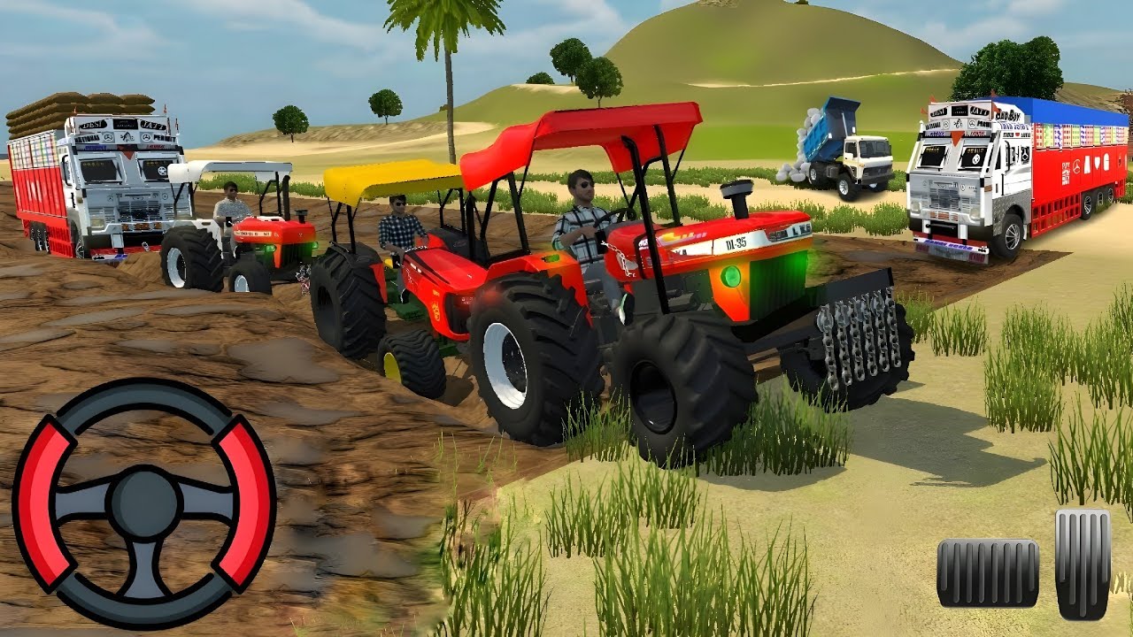 Drive JCB and Unloading Stone From Dumper in Game🔥 #jcb #tractor #dumper #truck#gamingvideos