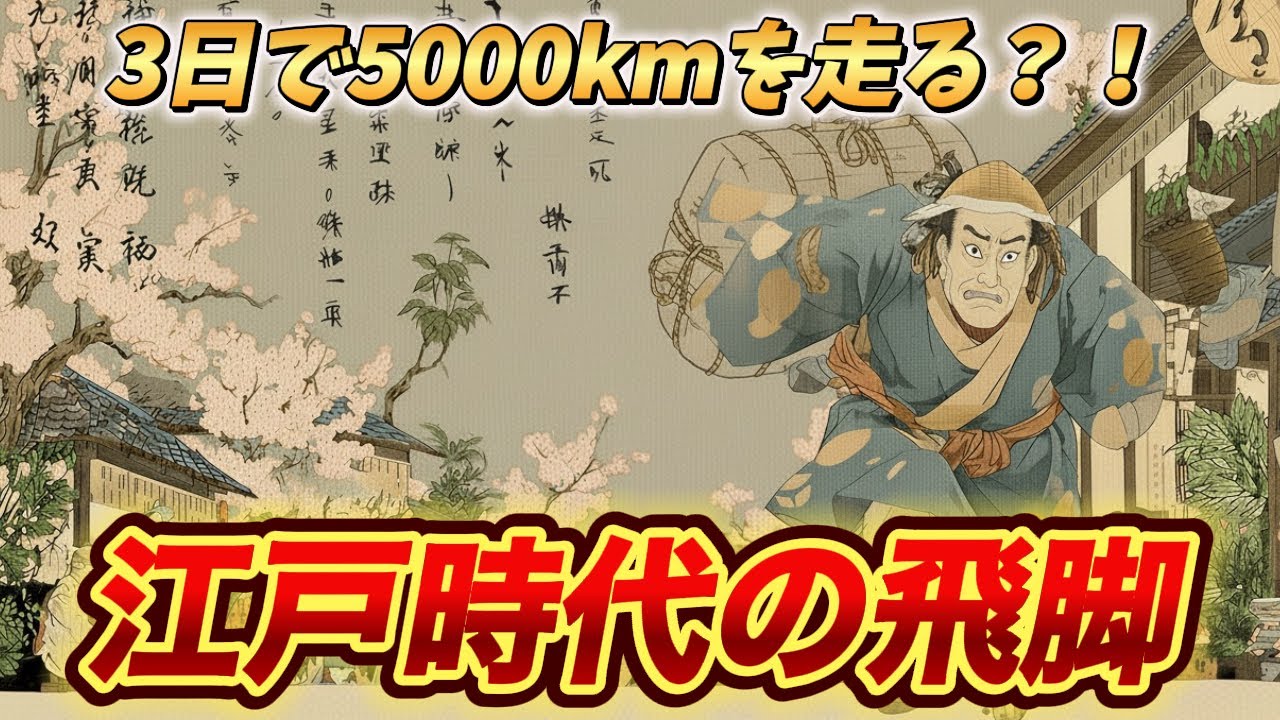 【江戸時代の超高速通信】飛脚はなぜ速かった？驚異のシステムと現代に生きるDNAを徹底解説！