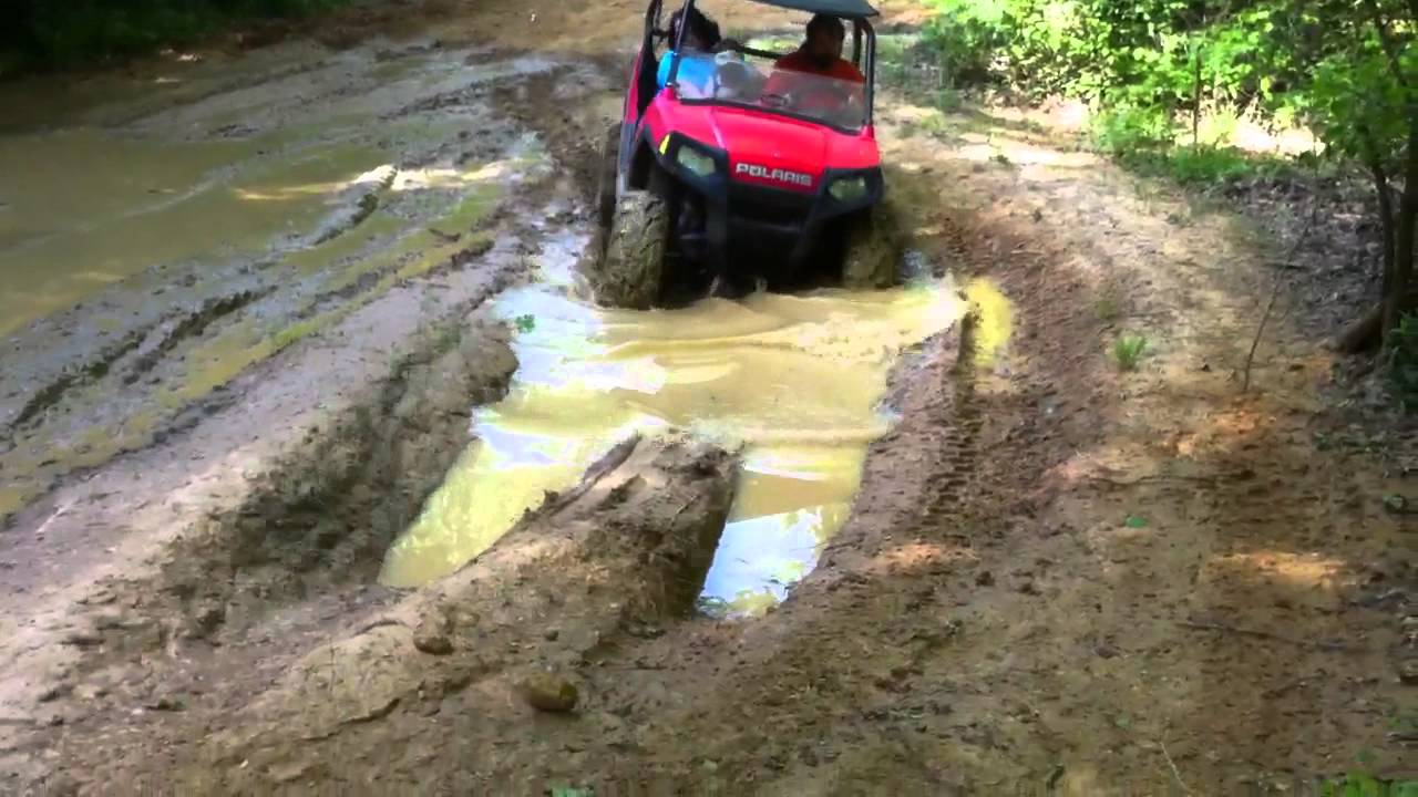 Polaris RZR in mud - YouTube