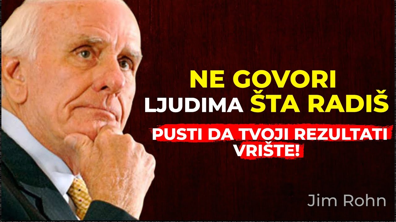 Ne govori ljudima šta radiš  Moć tišine – motivacioni govor za uspeh