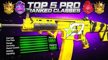 NEW TOP 5 *UPDATED* Pro Meta Best Ranked Play Classes MW2 S2R 💪 (CDL Best Class Setups Loadouts Guns