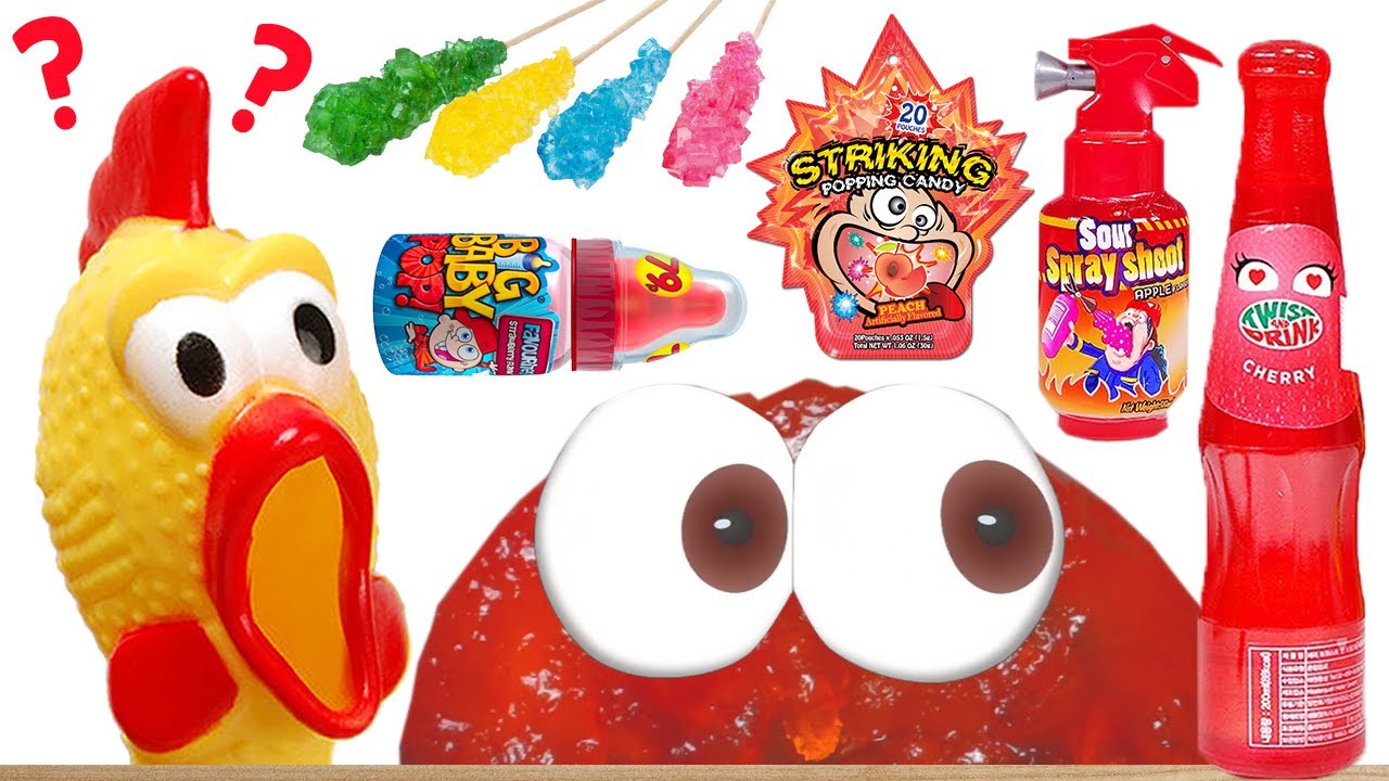 NERDS ROPE JELLY ROCK CANDY BIG BABY POPPING CANDY MONSTER JELLY