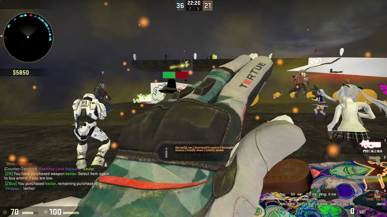 [CS:GO] ZE Boss Fight Map:ze_sky_athletic_adv_v9_5 Rtv level win ...
