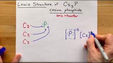 Lewis Structure of Cs3P, caesium phosphide