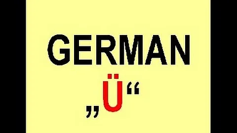 How to pronounce the german Umlaut "ü"