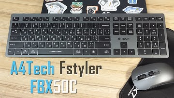 A4Tech FBX50C Fstyler ⌨️ бездротова клавіатура в стилі Apple Magic Keyboard під Mac та Windows