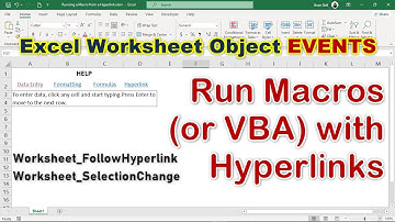 Trigger VBA Macro When Hyperlink Is Clicked in Excel