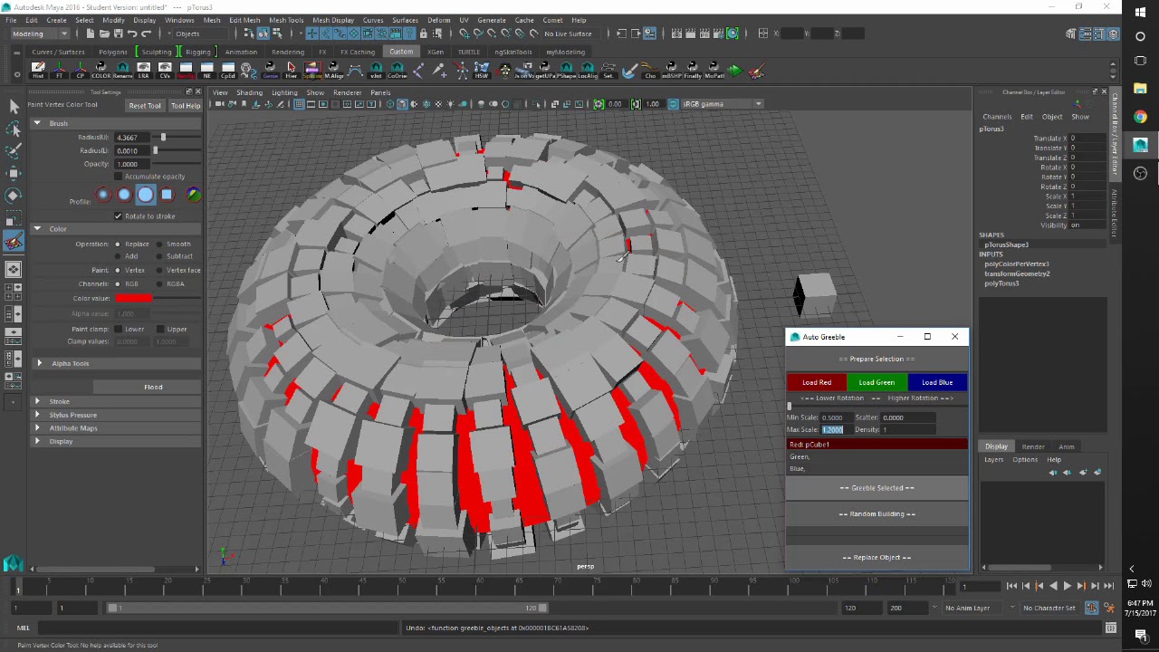 Maya Greeble Python Script - YouTube