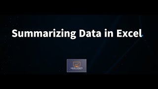 Summarising Data in Excel Using CountIF and SUMIF Functions