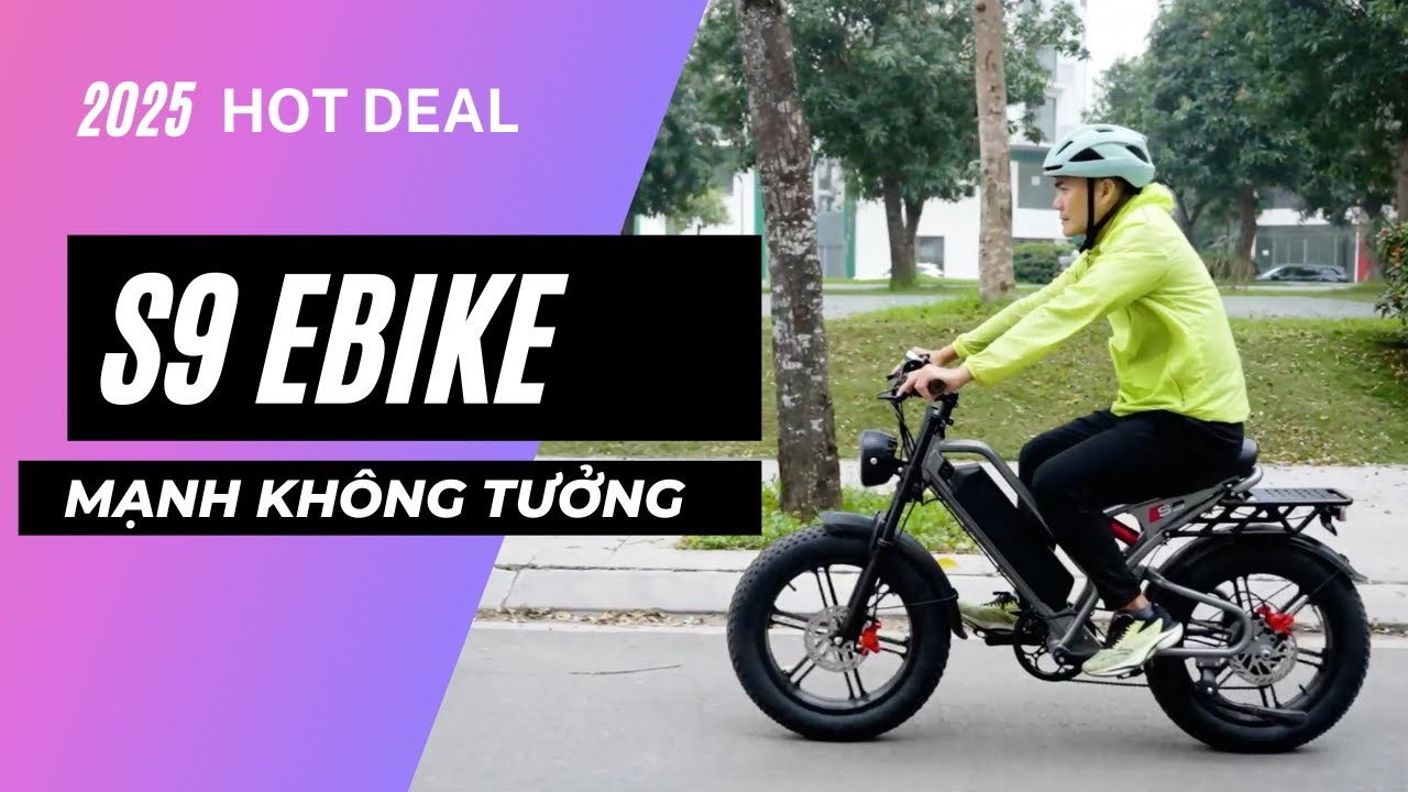 Review Xe Đạp Trợ Lực Điện S9 Hoàn Toàn Mới – Thiết Kế Ấn Tượng & Mạnh Mẽ!