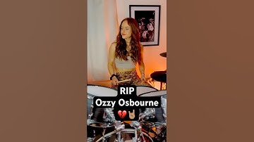 RIP Ozzy 💔🤘🏽 #ozzyosbourne #blacksabbath #drummer #femaledrummer #drumcover