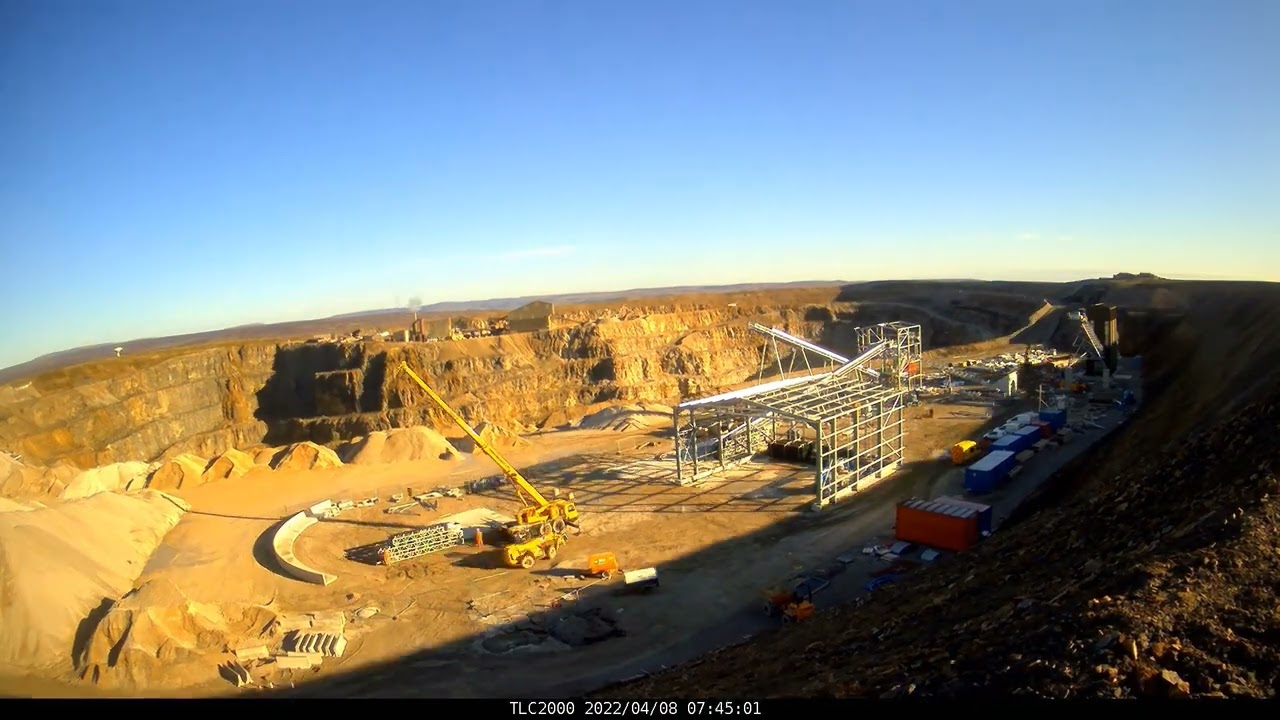 Coldstones Quarry, Pateley Bridge (Hanson) - crushing and screening plant construction