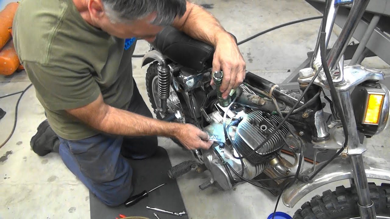 #103 1973 x90 motor topend rebuild 90cc aermacchi harley davidson hop