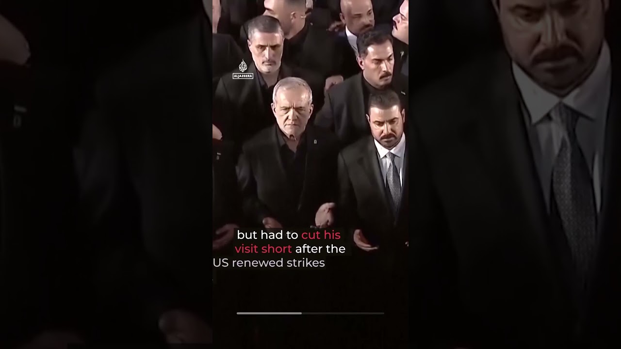 Khamenei’s coffin arrives in Iraq as US strikes hit Iran | AJ Shorts
