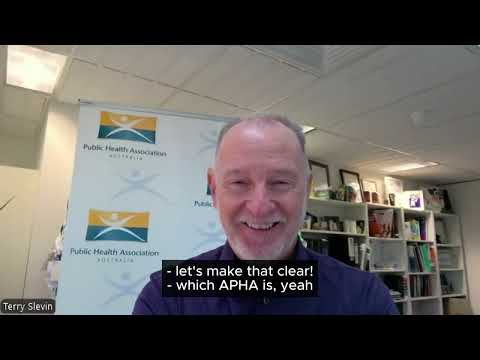 APHA Executive Director Dr. Benjamin speaks with Public Health Association Australia