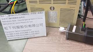 Mitsubishi MR-J2-10A1-S56測試影片(Working test for repair/used parts)-松下伺服