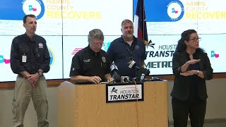 Harris County Judge Ed Emmett provides updates on debris pickup, county building closures