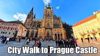 City Walk to Prague Castle | PRAGUE 4K Walking Tour (2025) 🏰🌉