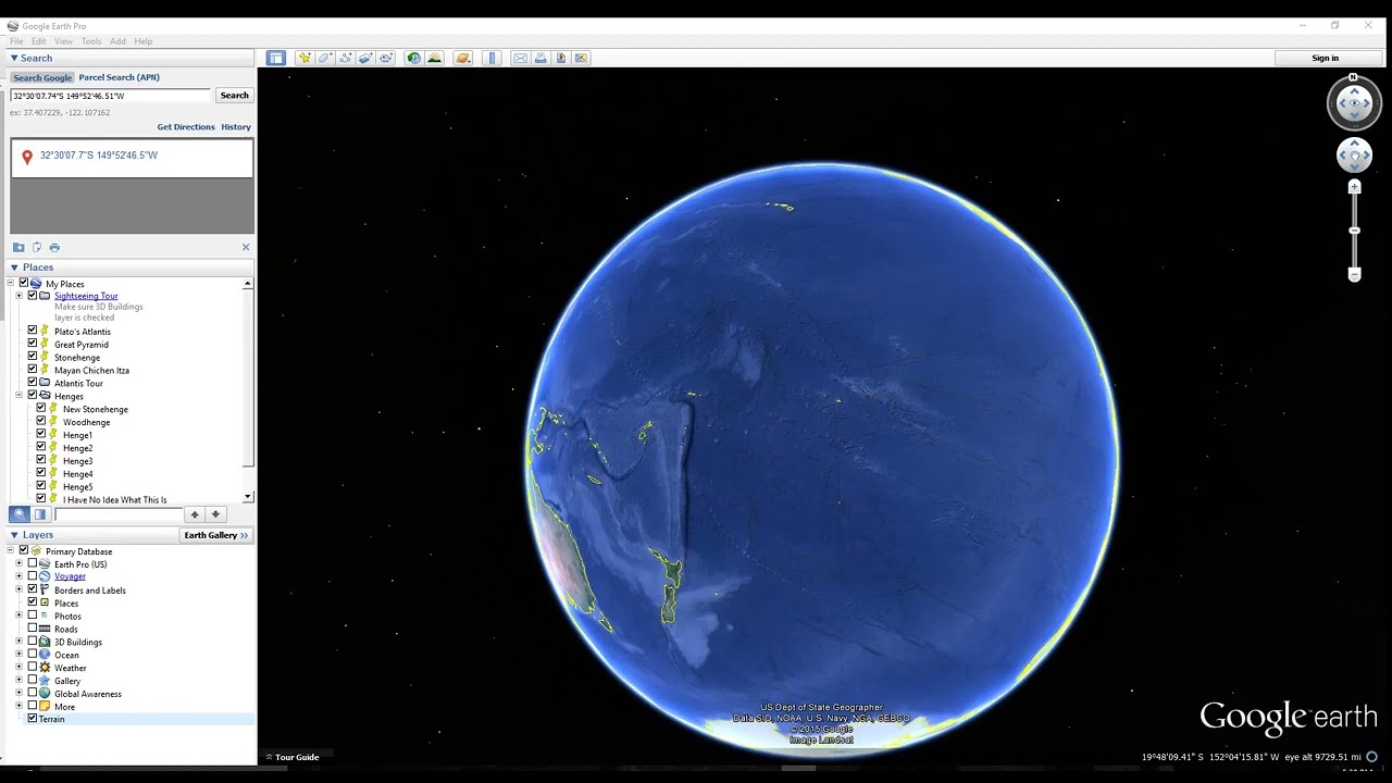 Deep Sea Obelisk In Pacific Ocean. Hole Depth 40,000 Ft Google Earth
