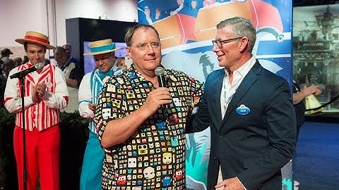John Lasseter surprise appearance at D23 EXPO