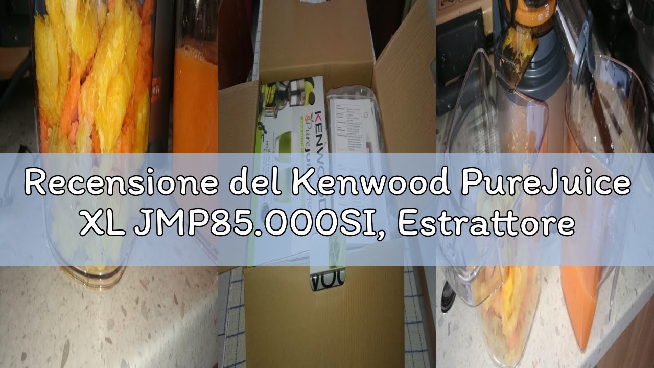 Kenwood Küchengeräte PureJuice Pro JMP85.00SI Centrifugeuse Jus Fai Maison Ouverture Xxl Fruits Entiers Avec Faible Vites Centr 5011423004952
