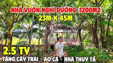 Tập 274 | Nhà Vườn Nghĩ Dưỡng Gần QL50 (1200m2) Nhà Thuỷ Tạ Cây Trái | Trường Sơn Bán Nhà Bình Chánh