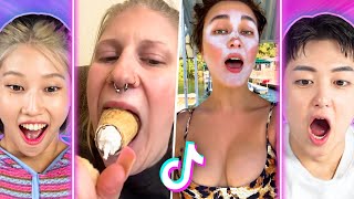 DUMBEST PEOPLE ON TIKTOK! Korean reaction | PEACH